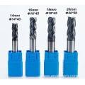 45HRC Carbide Flat End Mill Black Coating